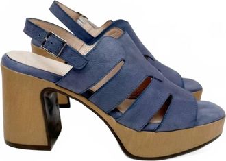 Wonders Womens Alessia Nubuck Sandals In Baltic