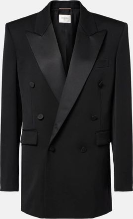 Saint Laurent Balzer da abito in lana con raso