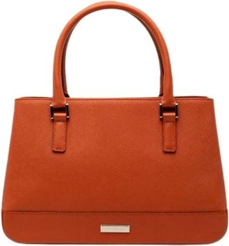 Burberry Pre-owned Handbags, female, Orange, Size: ONE SIZE Pre-owned Tote Bag