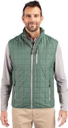Cutter & Buck Rainier PrimaLoft Mens Eco Insulated Full Zip Puffer Vest