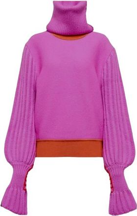 Roksanda Ilincic Hot Pink/Red Wool Jumper Size XS