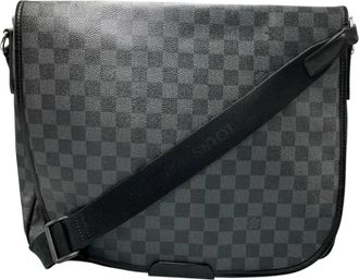 Louis Vuitton Black Damier Graphite Shoulder Bag (Pre-Owned)
