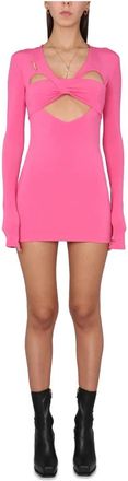 AMBUSH Heart Shaped Mini Dress - Dames - Korte kleedjes - Roze - S - Kleedjes