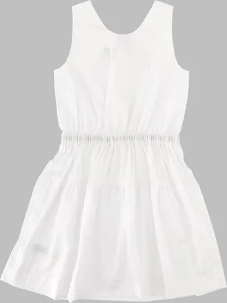 Burberry Raven Check Cotton Dress - White