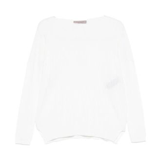 D.exterior Round-neck Knitwear, female, White, Size: S Round-neck Knitwear