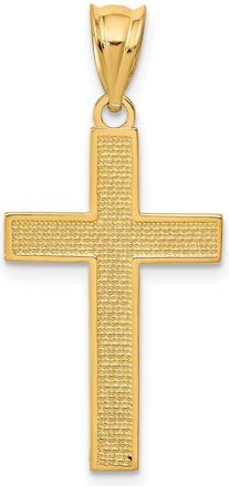 Diamond2Deal 14k Yellow Gold Cross Pendant