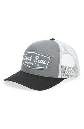 Dark Seas Winston Trucker Hat in Grey/Black at Nordstrom
