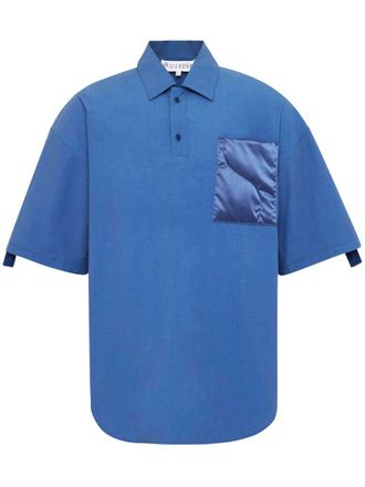 J.W.Anderson Polo con taschino trapuntato - Blu