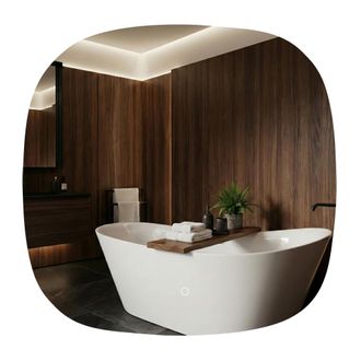 Rea Espejo Rea Top 70x70 Transparent 70x70 Led