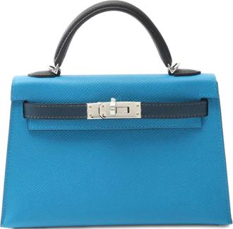 Hermès Borsa a mano Kelly mini 2024 - Blu