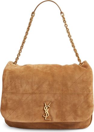 Saint Laurent Jamie 4.3 Patchwork Suede Shoulder Bag in Golden Leaf at Nordstrom