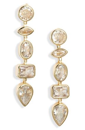 CHILD OF WILD Orion Cubic Zirconia Drop Earrings in Gold at Nordstrom