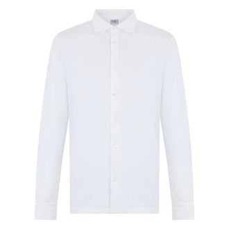 Fedeli Blouses & Shirts - Heren - Zakelijke Overhemden - Wit - 3XL - Overhemden
