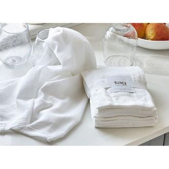 Tag Set of 5 White Cotton Flour Sack Dishtowels for Kitchen at Nordstrom
