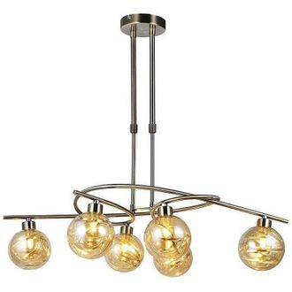 Fabrilamp L&aacute;mpara Varanasi 6xg9 Cuero