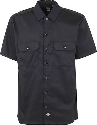 Dickies Stijlvolle korte mouwen overhemden voor heren - Heren - Korte mouwen Overhemden - Zwart - S - Overhemden