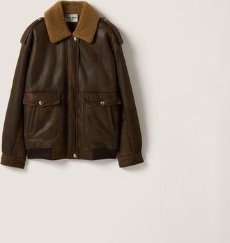 Miu Miu Shearling blouson jacket