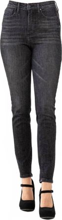 Judy Blue Tummy Control Skinny Jeans In Black Washed