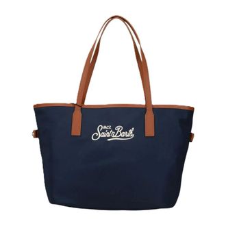 MC2 Saint Barth City Bag Mid Nylon - unisex - Tassen - Blauw - Maat: ONE Size Nylon
