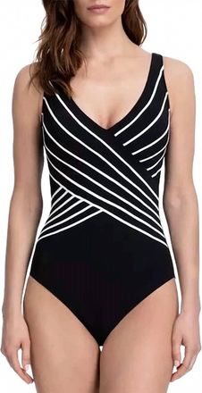 Gottex Embrace One Piece Tummy Control Swimsuit In Black