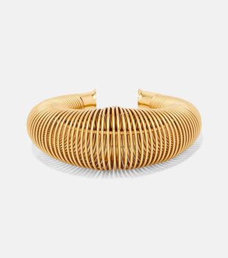 Alaia Ala&iuml;a Logo cuff bracelet