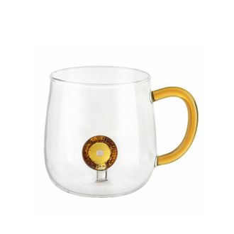 KASANOVA Mug in vetro borosilicato 380 ml arancia