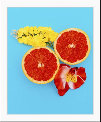 Queence Bild »Diego« Essen Figuren Kunst Lebensmittel Obst Obst Bilder 1 Stk. tlg. HD Premium Poster-Druck inkl. Holzrahmen