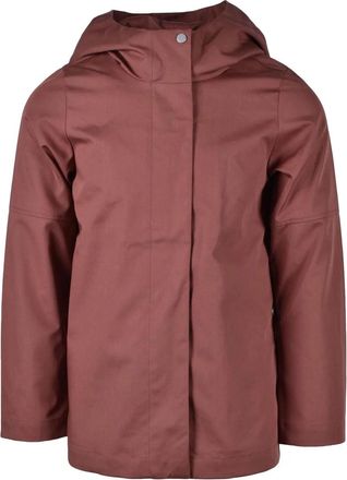 Elvine Red Technical Fabric Hooded Lightweight Jacket