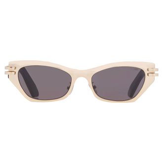 Dior CDIOR B3U Smoke Cat Eye Ladies Sunglasses CD40143U 10A 53