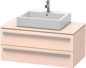 Duravit Duravit X-large Mueble De Pared Para Consola 6716, 2 Cajones, 1000mm, Color (frente/cuerpo): Albaricoque Perla Seda Laca Mate - Xl671602020