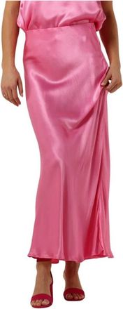 Circle Of Trust Roze Maxi Rok Monroe Stijl - Dames - Maxi Rokken - Roze - S - Rokken