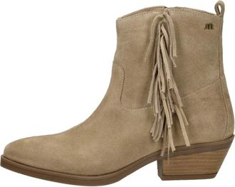 Maruti Tonny Enkellaarsjes - Dames - Cowboylaarzen - Beige - 38 EU - Schoenen