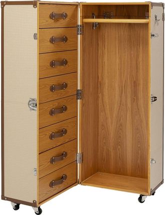 Kare Design Armario ba&uacute;l crema de madera multicolor