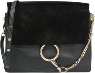 Chlo&eacute; Pre-owned Faye Medium Shoulder Bag - Dames - Vintage Schoudertas - Zwart - ONE Size - Leer - Vintage