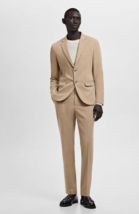Mango Giacca completo París super slim-fit beige - Uomo - 44 - MANGO MAN
