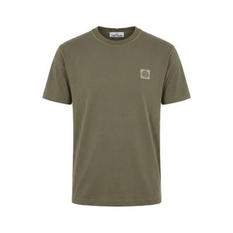 Stone Island Heren, Tops, Groen, Maat: M Katoen