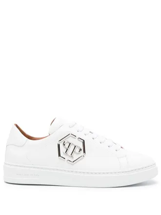 Philipp Plein Sneakers met logoplakkaat - Wit