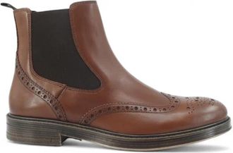 Geox U Henreys Chelsea Boot - Heren - Chelseaboots - Bruin - 41 EU - Leer - Schoenen