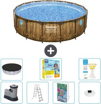 Bestway Piscina Bestway Power Steel Redonda - 488x122 Cm - 8-piezas S526
