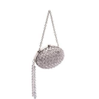 Self Portrait Crystal-chain Clutch Bag