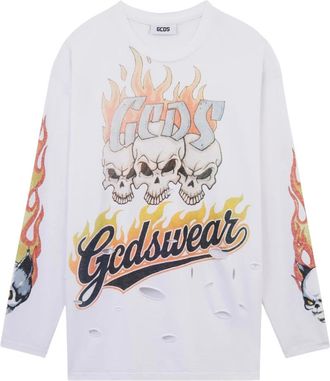 GCDS Camiseta de manga larga Riders - Tops - Hombre - Multicolor - XL