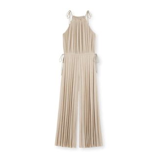 HUGO BOSS Edecki Jumpsuit - Dames - Jumpsuits - Beige - M - Polyester - Jumpsuits & Playsuits