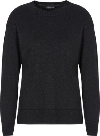 A|X Armani Exchange Trui met ronde hals - Heren - Ronde hals truien - Zwart - L - Wol - Truien & Vesten