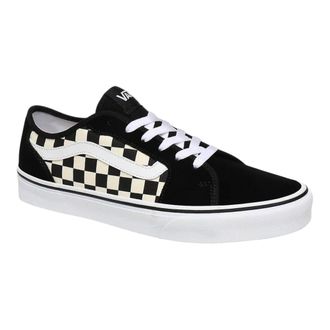 Vans Filmore Decon Checkboard Sneaker in Black/White Leather Men
