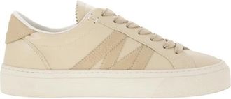 Moncler Monaco M Trainers - Dames - Sneakers - Beige - 37 EU - Leer - Schoenen