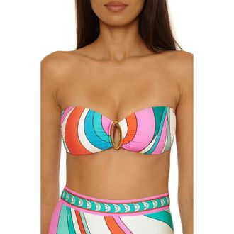 Trina Turk Apollo Bandeau Bikini Top in Multi at Nordstrom, Size 12