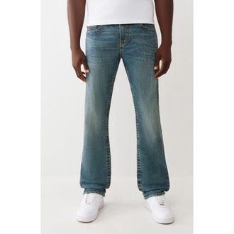 True Religion Ricky Big T Straight Leg Jeans in Medium Fog Wash at Nordstrom Rack, Size 36