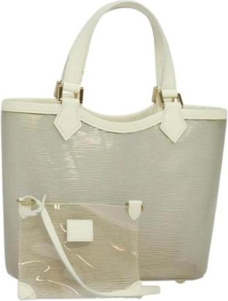Louis Vuitton Tweedehands leren handtassen - Dames - Vintage Shopper - Wit - ONE Size - Leer - Vintage