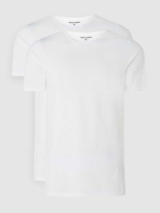 Jack & Jones Jack & Jones Comfort Fit T-Shirt im 2er-Pack in Weiss, Größe L