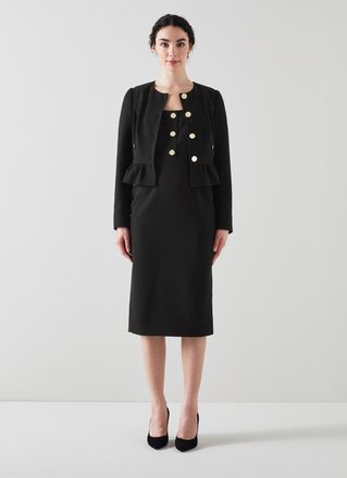 L.k. Bennett Womens Folly Jackets, Black - Size 18 UK